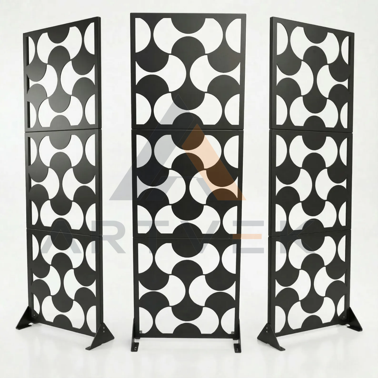 Artvek İç Mekan Dış Mekan Metal Paravan Seperatör (80x182 cm)