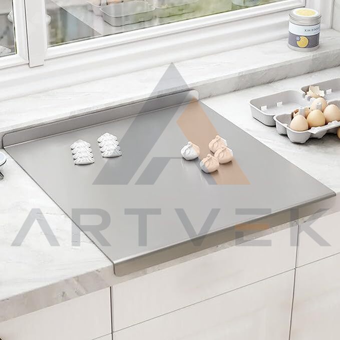 304 Paslanmaz Çelik Kesme Tahtası 40x30 cm – Hijyenik ve Dayanıklı Mutfak Tahtası