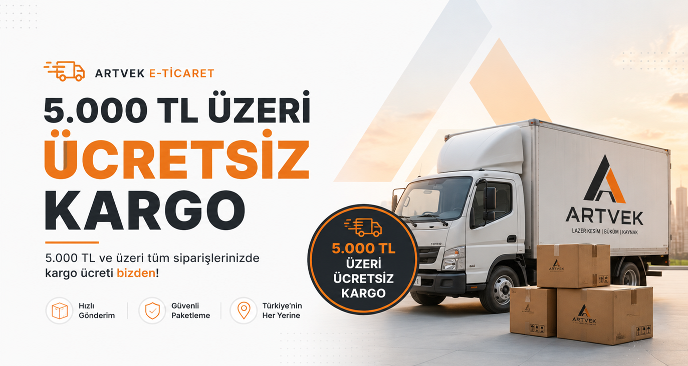 5000 TL üzeri ücretsiz kargo